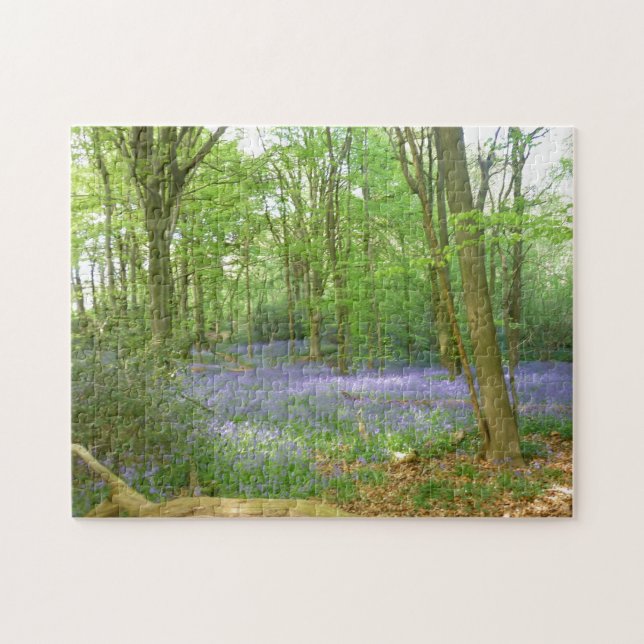 Puzzle Jacinthes des bois en bois (Horizontal)