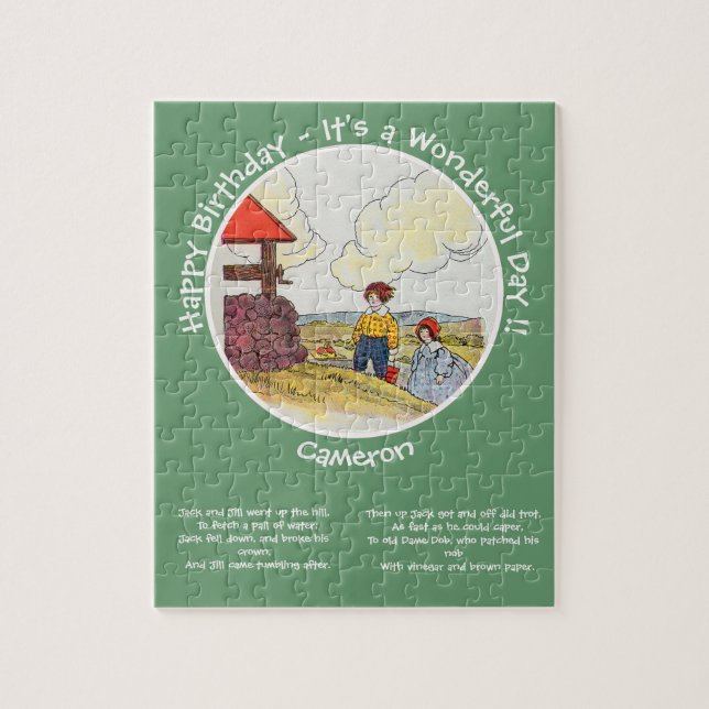 Puzzle Jack et Jill Mother Goose Articles de fête d'anniv (Vertical)