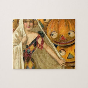 Puzzle Jack-o'-lantern antique Halloween