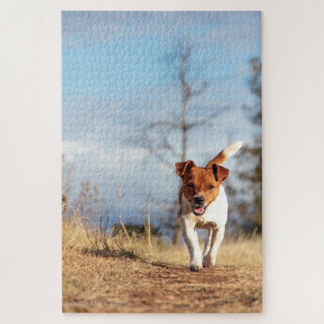 Puzzle Jack Russel sur la course… (Vertical)