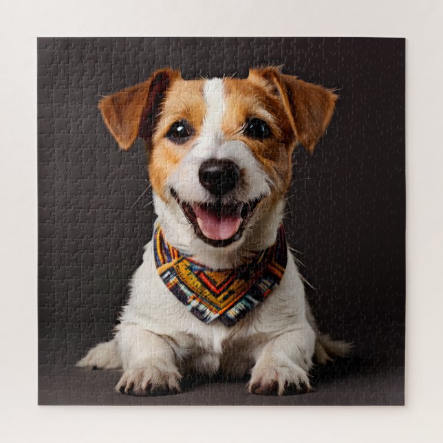 Puzzle Jack Russell Terrier Realisme Portrait d'art (Vertical)