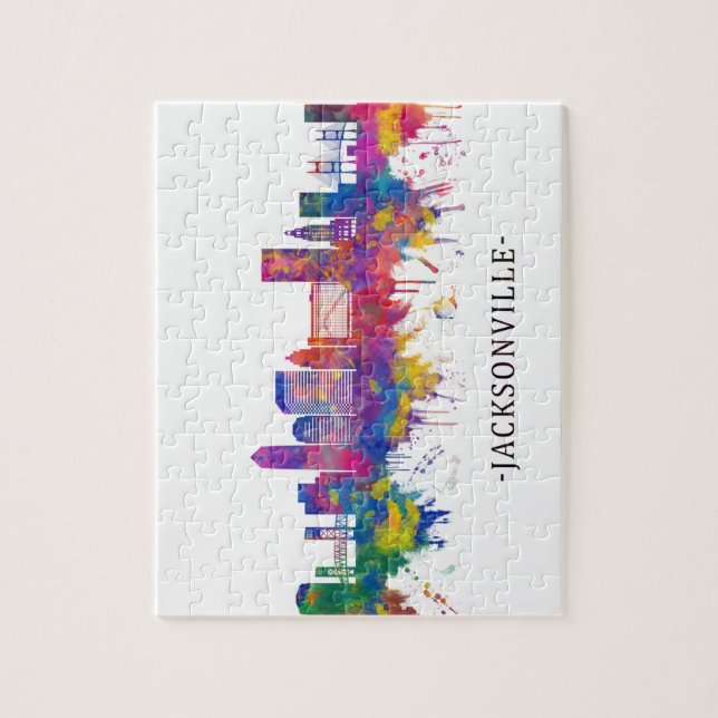 Puzzle Jacksonville Florida Skyline (Vertical)