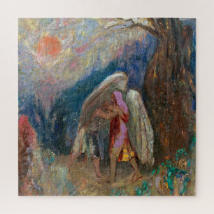 Puzzle Jacob et l'ange   Odilon Redon