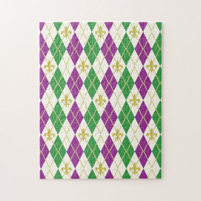 Puzzle Jacquard Mardi Gras (Vertical)