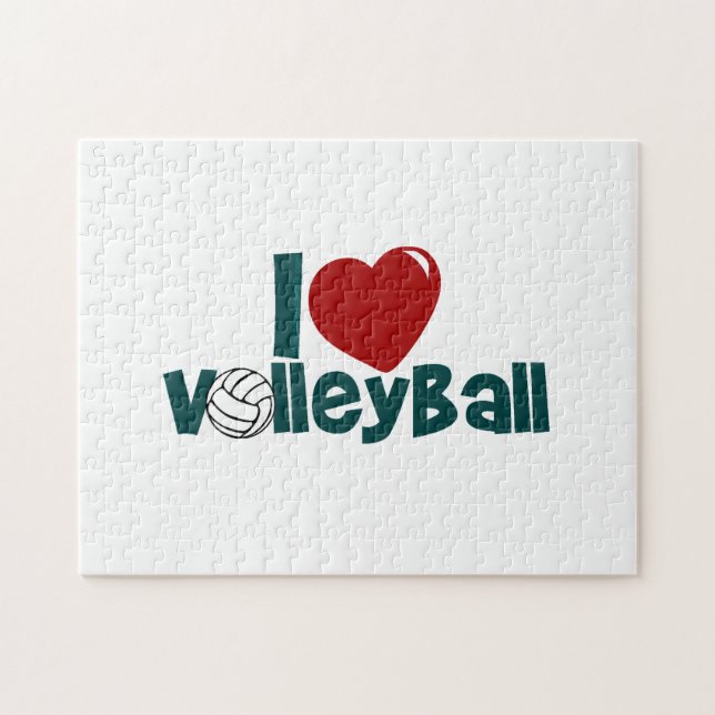 Puzzle J'adore le volley-ball (Horizontal)