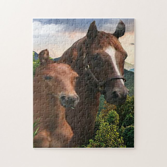 Puzzle J'adore les chevaux (Vertical)