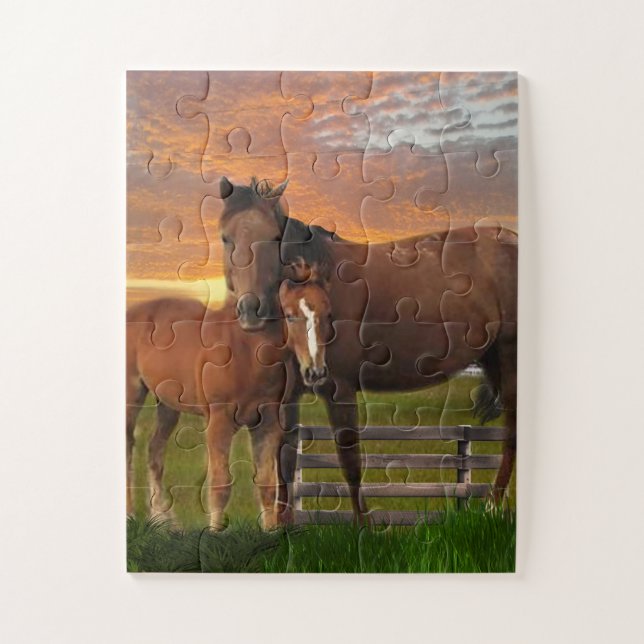 Puzzle J'adore les chevaux (Vertical)