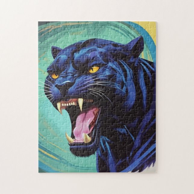 Puzzle Jaguar - Panthère noire (Vertical)