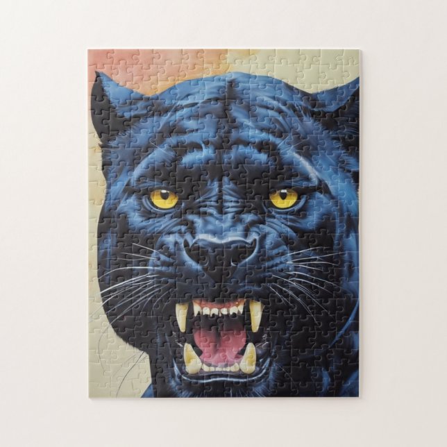Puzzle Jaguar - Panthère noire (Vertical)