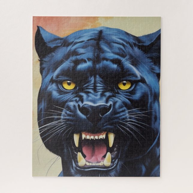 Puzzle Jaguar - Panthère noire (Vertical)