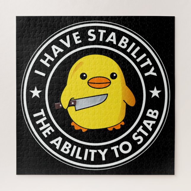 Puzzle J'Ai La Stabilité De Stab Funny (Vertical)