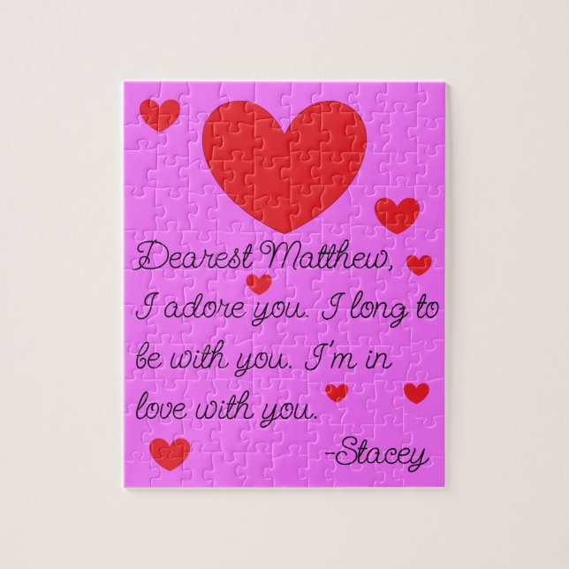 Puzzle J'ai longtemps été avec toi (Vertical)