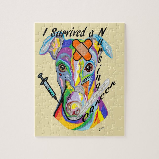 Puzzle J'ai survécu à une carrière de soins (Vertical)