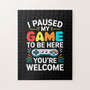 Puzzle J'Ai Suspendu Mon Jeu Pour Être Ici Chemise Hommes