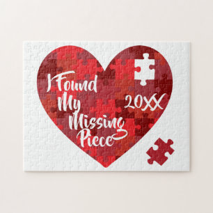 Puzzle J'ai trouvé mon morceau absent - adoption de coeur