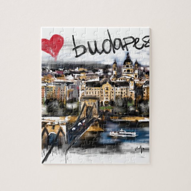 Puzzle J'aime Budapest (Vertical)