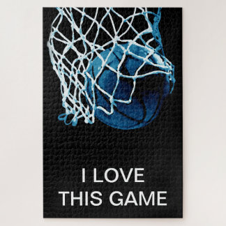 Puzzle J'Aime Ce Jeu Basketball Art Sports
