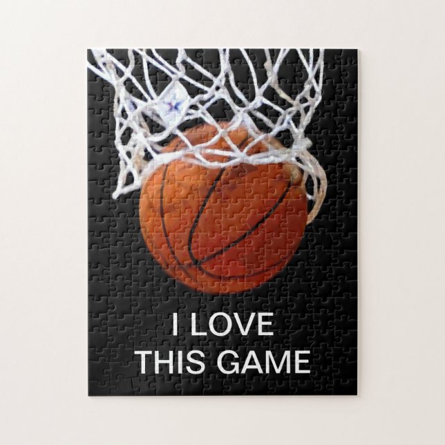 Puzzle J'Aime Ce Jeu Basketball Art Sports (Vertical)