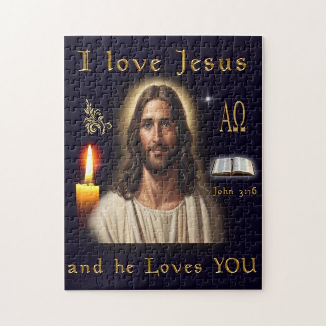 Puzzle J'aime Jésus (Vertical)