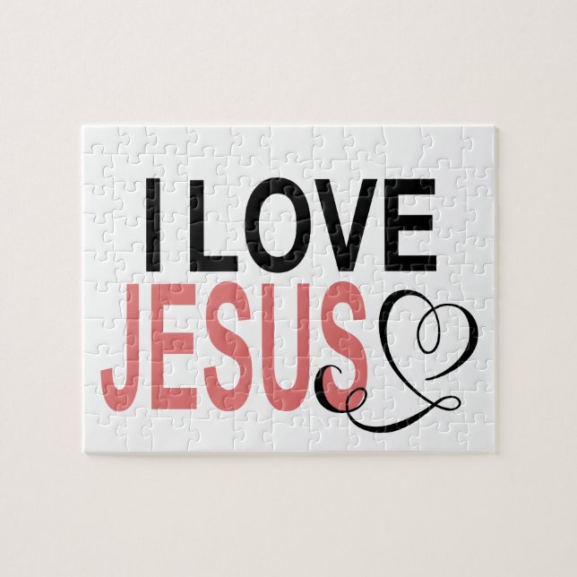 Puzzle J'aime Jésus (Horizontal)