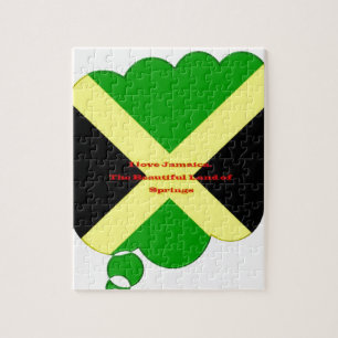 Puzzle J'aime la Jamaïque. La Terre de Springs