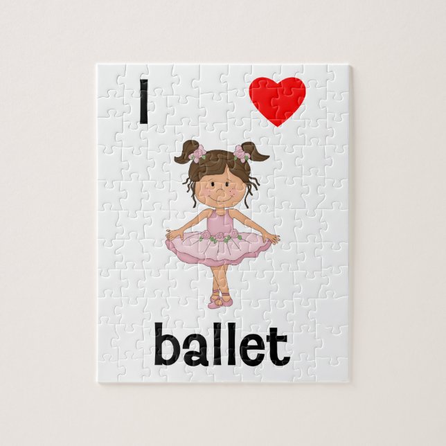 Puzzle J'aime le ballet (Vertical)