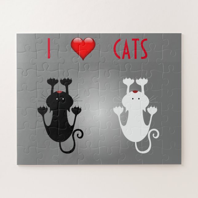 Puzzle J'aime les chats (Horizontal)