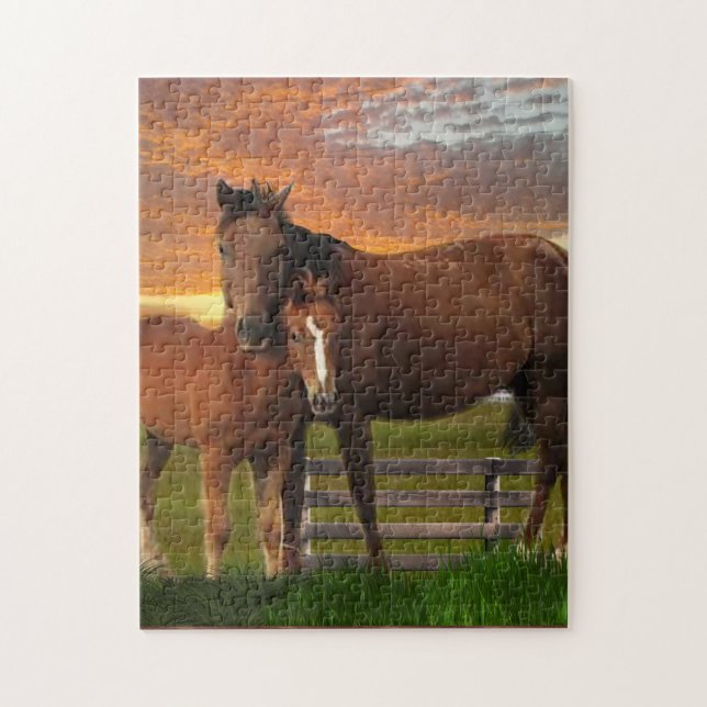 Puzzle J'aime les chevaux (Vertical)
