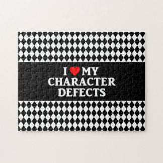 Puzzle J'AIME MA casse-tête de DÉFAUTS de CARACTÈRE