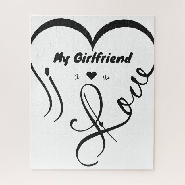 Puzzle J'aime ma petite amie - J ♥ Nous (Vertical)