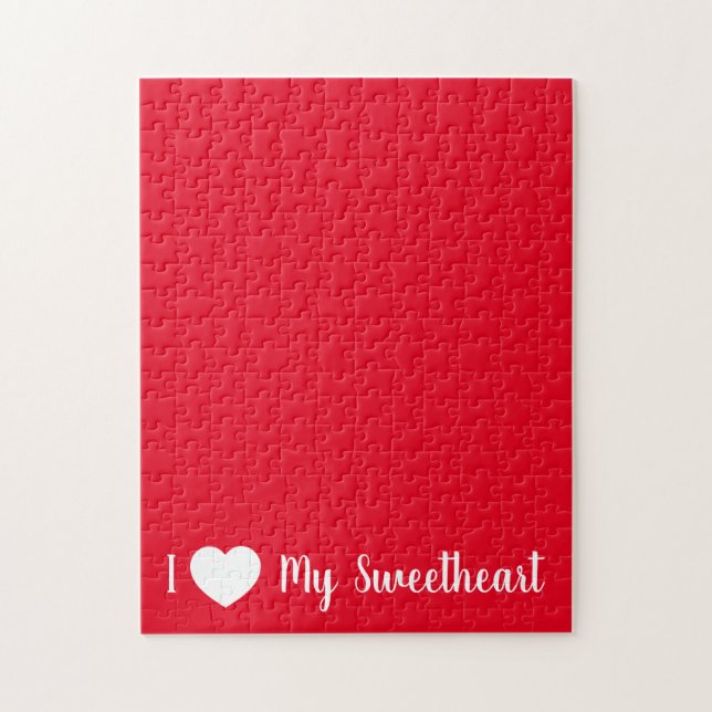 Puzzle J'Aime Mon Amour Rouge Frustrant (Vertical)