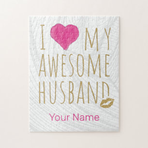 Puzzle J'aime mon mari génial Anniversaire de mariage