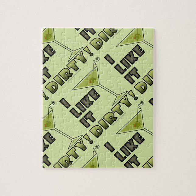 Puzzle J'AIME QUE ÇA SOIT SALE ! Dirty Martini Cocktail H (Vertical)