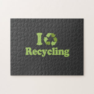 Puzzle J'aime réutiliser le T-shirt/T-shirt de jour de la