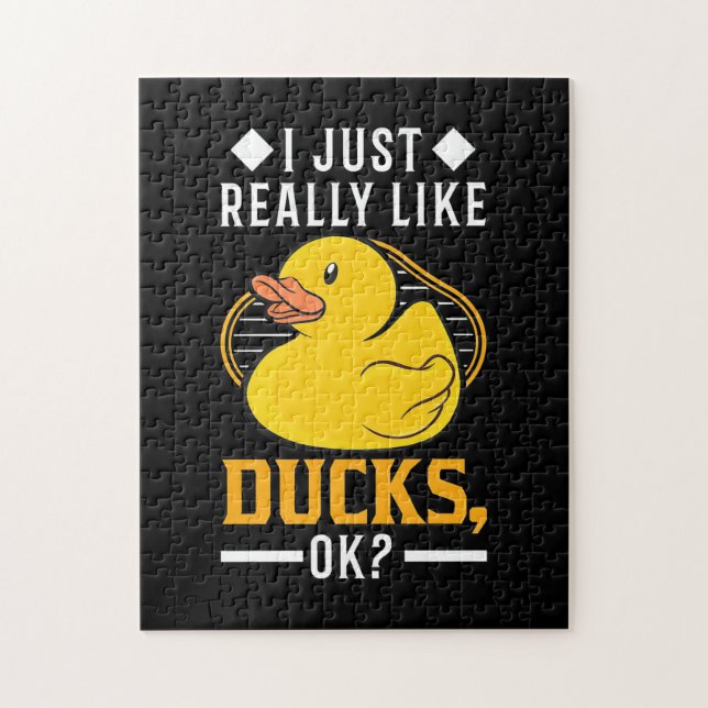 Puzzle J'Aime Vraiment Les Canards (Vertical)