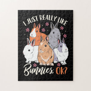 Puzzle J'Aime Vraiment Les Lapins