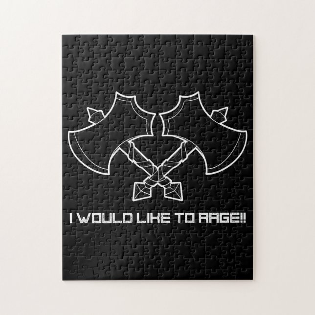 Puzzle "J'aimerais faire rage" - le barbare, toujours. (Vertical)