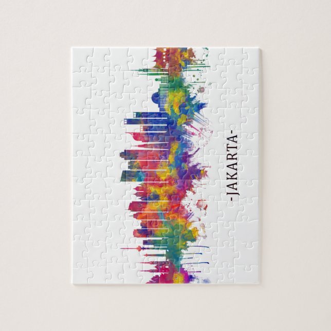 Puzzle Jakarta Skyline (Vertical)