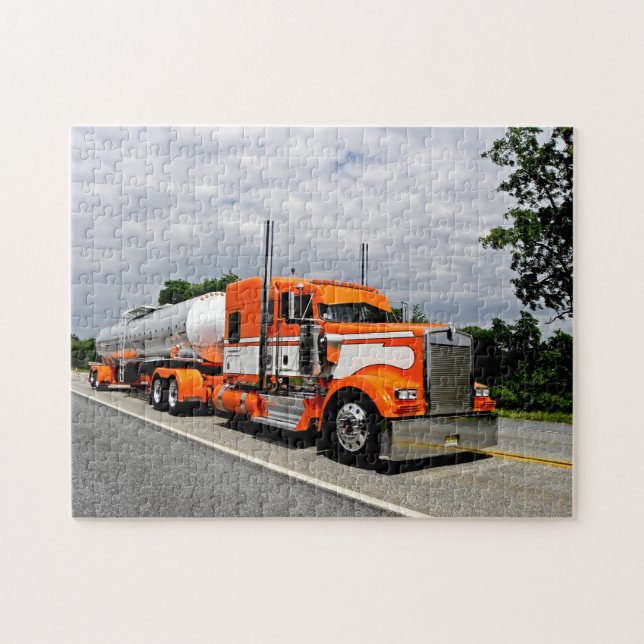Puzzle jaloux orange de Ya Kenworth (Horizontal)