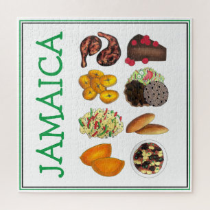 Puzzle JAMAICA Jamaïcain Foods Caribbean Island Cuisine