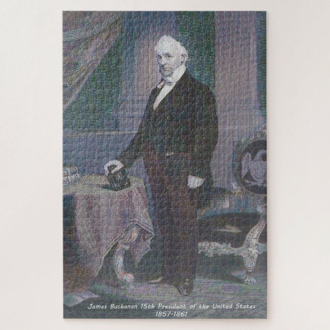 Puzzle James Buchanan 15e président des États-Unis. (Vertical)