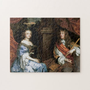 Puzzle James II et Anne Hyde par Sir Peter Lely