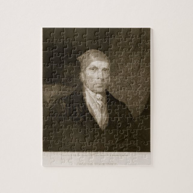 Puzzle James Madison a vieilli 82, gravé par Thomas B. (Vertical)