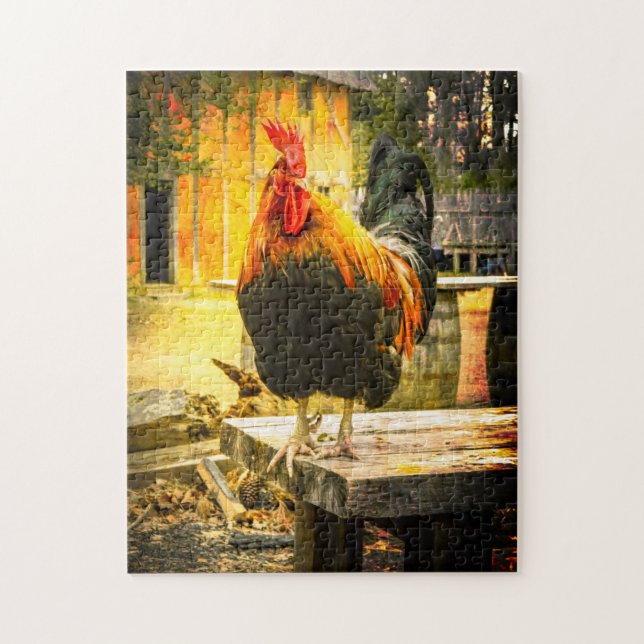 Puzzle Jamestown Rooster (Vertical)