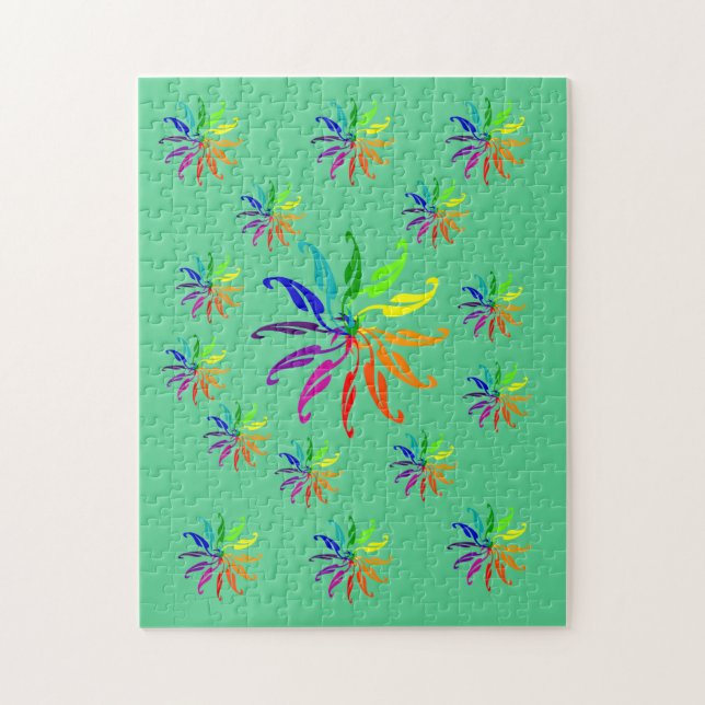 Puzzle - Jantes couleur sur vert (Vertical)