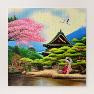 Puzzle Japanese Garden Scenery