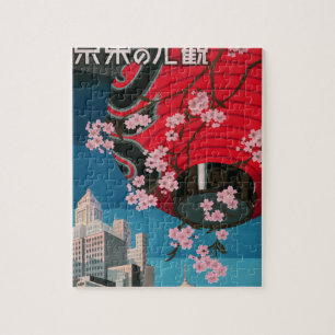 Puzzle Japon Tokyo Vintage Affiche de Voyage Japonaise