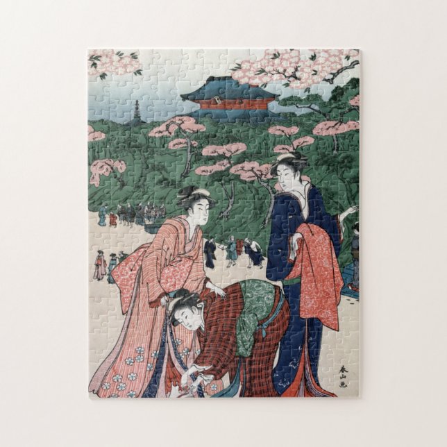 Puzzle Japonaise vintage Geisha Girls Oriental (Vertical)