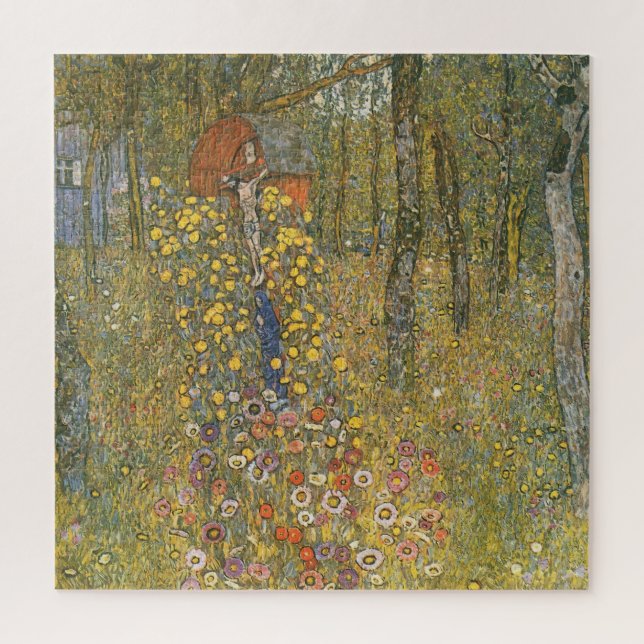 Puzzle Jardin agricole avec Crucifix (par Gustav Klimt) (Vertical)