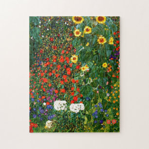 Puzzle Jardin agricole avec tournesol par Gustav Klimt
